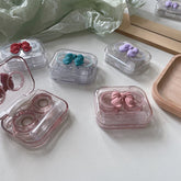 Transparent Portable Bow Colored Contact Lens Case - BEAUEYE (UK)